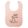 Σαλιάρα με Σκρατς ΡΟΖ 100% Organic Cotton (0-18 months)