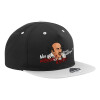Καπέλο Ενηλίκων Flat Snapback Μαύρο/Γκρι, (100% ΒΑΜΒΑΚΕΡΟ TWILL, ΕΝΗΛΙΚΩΝ, UNISEX, ONE SIZE)
