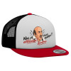 Καπέλο Ενηλίκων Foam Flat Snapback με Δίχτυ Κόκκινο-Λευκό-Μαύρο (POLYESTER, ΕΝΗΛΙΚΩΝ, UNISEX, ONE SIZE)