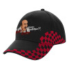 Adult Cap RACING Ultimate Black/Red, (100% COTTON DRILL, ADULT, UNISEX, ONE SIZE)