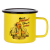 Metallic enamel MATT Yellow cup 360ml