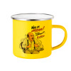 Yellow Enamel Metallic Cup 360ml