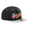 Καπέλο Ενηλίκων Flat Snapback Μαύρο/Γκρι, (100% ΒΑΜΒΑΚΕΡΟ TWILL, ΕΝΗΛΙΚΩΝ, UNISEX, ONE SIZE)