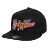 Καπέλο παιδικό Flat Snapback, Μαύρο (100% ΒΑΜΒΑΚΕΡΟ, ΠΑΙΔΙΚΟ, UNISEX, ONE SIZE)