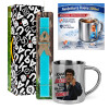 Πασχαλινή Λαμπάδα με μεταλλική κούπα θερμό (300ml) & κερί αρωματικό πλακέ (30cm) (ΤΙΡΚΟΥΑΖ)