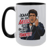 Κούπα Mega 15oz, κεραμική Μαύρη, 450ml