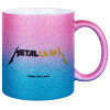 Κούπα Χρυσή/Μπλε Glitter, κεραμική, 330ml