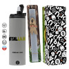 Πασχαλινή Λαμπάδα με Travel Tumbler θερμό (600ml, BPA free) & κερί αρωματικό πλακέ (30cm) (ΓΚΡΙ)