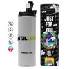 Tumbler ποτήρι θερμό ΓΚΡΙ από ανοξείδωτο ατσάλι 600ml