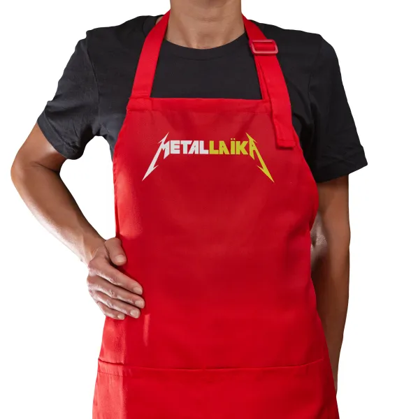 Metallaika — Κόκκινη Ποδιά μαγειρικής με τσέπες (ΕΝΗΛΙΚΩΝ)