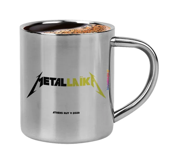Metallaika — Double-wall metal cup for espresso (220ml)