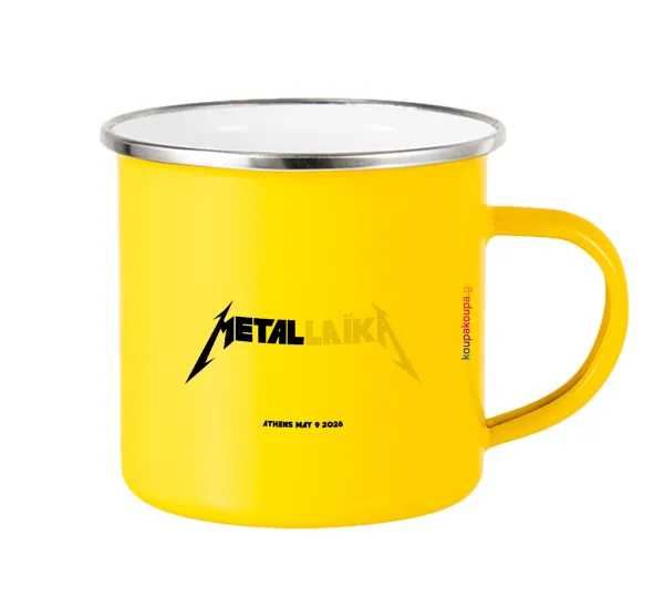 Metallaika — Yellow Enamel Metallic Cup 360ml