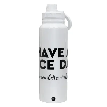 Have a nice day somewhere else, Θερμός 1L Ανοξείδωτο με Βάση Κινητού & Διπλά Τοιχώματα