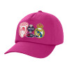 Καπέλο Ενηλίκων Baseball, 100% Βαμβακερό,  Φούξια,(purple) (ΒΑΜΒΑΚΕΡΟ, ΕΝΗΛΙΚΩΝ, UNISEX, ONE SIZE)