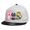 Καπέλο παιδικό Flat Snapback, Λευκό (100% ΒΑΜΒΑΚΕΡΟ, ΠΑΙΔΙΚΟ, UNISEX, ONE SIZE)