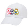 Καπέλο Ενηλίκων Baseball Λευκό 5-φύλλο (POLYESTER, ΕΝΗΛΙΚΩΝ, UNISEX, ONE SIZE)