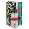 Easter Set, metallic silver aluminum water bottle (500ml) & scented flat Easter candle (30cm) (TURQUOISE)
