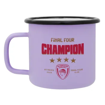 Olympiacos B.C. Final 4 2025-26, Κούπα Μεταλλική εμαγιέ ΜΑΤ Light Pastel Purple 360ml