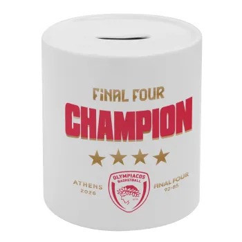 Olympiacos B.C. Final 4 2025-26, Κουμπαράς πορσελάνης με τάπα
