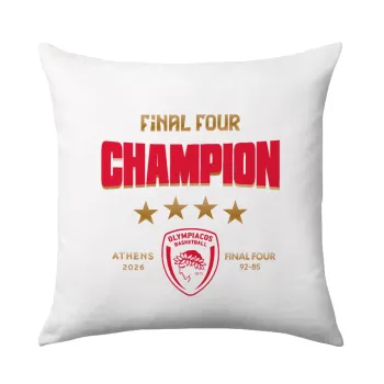 Olympiacos B.C. Final 4 2025-26, Sofa cushion 40x40cm includes filling