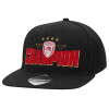 Καπέλο Ενηλίκων Flat Snapback Μαύρο, (100% ΒΑΜΒΑΚΕΡΟ TWILL, ΕΝΗΛΙΚΩΝ, UNISEX, ONE SIZE)