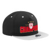 Καπέλο Ενηλίκων Flat Snapback Μαύρο/Γκρι, (100% ΒΑΜΒΑΚΕΡΟ TWILL, ΕΝΗΛΙΚΩΝ, UNISEX, ONE SIZE)