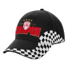 Adult Ultimate BLACK RACING Cap, (100% COTTON DRILL, ADULT, UNISEX, ONE SIZE)