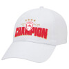 Καπέλο Ενηλίκων Baseball Λευκό 5-φύλλο (POLYESTER, ΕΝΗΛΙΚΩΝ, UNISEX, ONE SIZE)