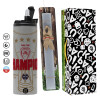 Πασχαλινή Λαμπάδα με Travel Tumbler θερμό (600ml, BPA free) & κερί αρωματικό πλακέ (30cm) (ΓΚΡΙ)