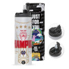 Travel Tumbler θερμό με διπλό καπάκι, μεταλλικό καλαμάκι και βούρτσα καθαρισμού (Ανωξείδωτο 304 Food grade, BPA free, 600ml)