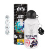 Metal water bottle, White, aluminum 500ml