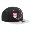 Καπέλο Ενηλίκων Flat Snapback Μαύρο/Γκρι, (100% ΒΑΜΒΑΚΕΡΟ TWILL, ΕΝΗΛΙΚΩΝ, UNISEX, ONE SIZE)