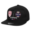 Καπέλο παιδικό Flat Snapback, Μαύρο (100% ΒΑΜΒΑΚΕΡΟ, ΠΑΙΔΙΚΟ, UNISEX, ONE SIZE)