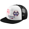Καπέλο παιδικό Soft Trucker με Δίχτυ ΜΑΥΡΟ/ΛΕΥΚΟ (POLYESTER, ΠΑΙΔΙΚΟ, ONE SIZE)