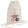 Backpack bag GYMBAG natural (28x40cm)