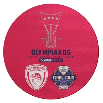 OLY B.C. Champion Final Four, Επιφάνεια κοπής γυάλινη στρογγυλή (30cm)