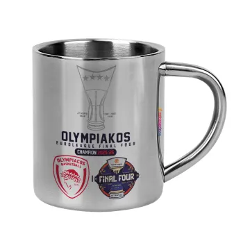 OLY B.C. Champion Final Four, Κούπα Ανοξείδωτη διπλού τοιχώματος 300ml