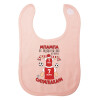Σαλιάρα με Σκρατς ΡΟΖ 100% Organic Cotton (0-18 months)