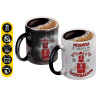 Color changing magic Mug, ceramic, 330ml when adding hot liquid inside, the black colour desappears (1 pcs)