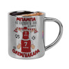 Double-wall metal cup for espresso (220ml)