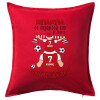 Sofa cushion RED 50x50cm includes filling