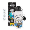 Metal water bottle, White, aluminum 500ml