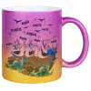 Κούπα Χρυσή/Ροζ Glitter, κεραμική, 330ml