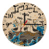 Ρολόι τοίχου ξύλινο plywood (20cm)