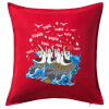 Sofa cushion RED 50x50cm includes filling