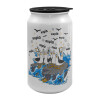 Κούπα ταξιδιού μεταλλική με καπάκι (tin-can) 500ml