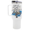 Mega Stainless steel Tumbler with lid, double wall 1,2L