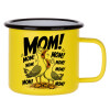 Metallic enamel MATT Yellow cup 360ml