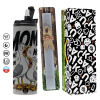 Πασχαλινή Λαμπάδα με Travel Tumbler θερμό (600ml, BPA free) & κερί αρωματικό πλακέ (30cm) (ΓΚΡΙ)