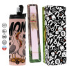 Πασχαλινή Λαμπάδα με  ΡΟΖ Travel Tumbler θερμό (600ml, BPA free) & κερί αρωματικό πλακέ (30cm) (ΡΟΖ)